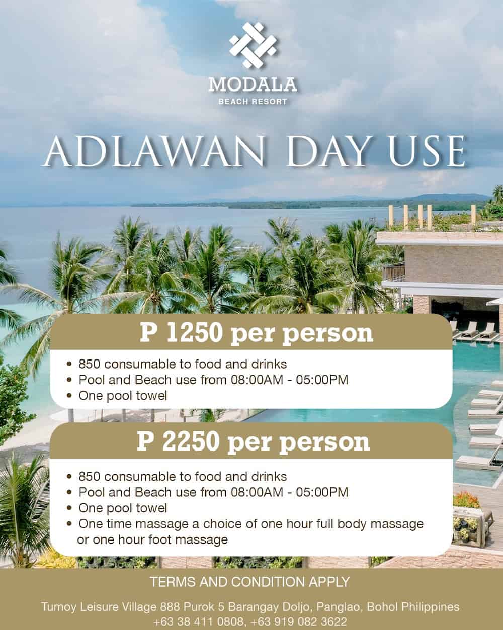 Adlawan Day Use Promo